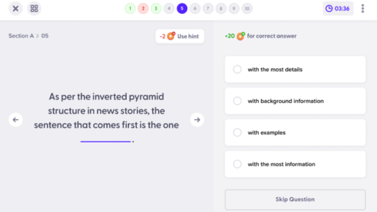 Student Test taking Experince