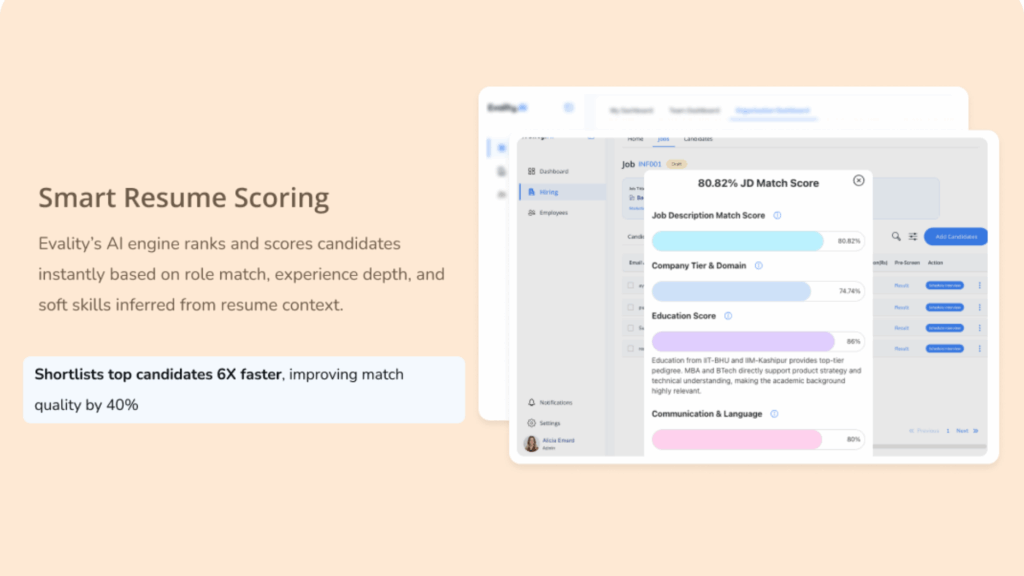 2 Evality.ai Smart Resume Scoring